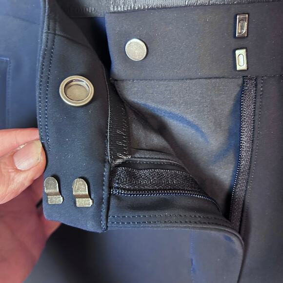 Lululemon pants size 8 tab Lab (?) navy blue work office‎ mid-rise performance - Picture 10 of 14